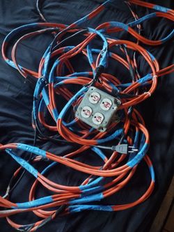 55ft  extension cord with 4 outlets