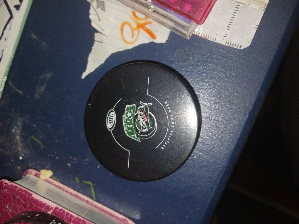 Aeros Official Game Puck From Team