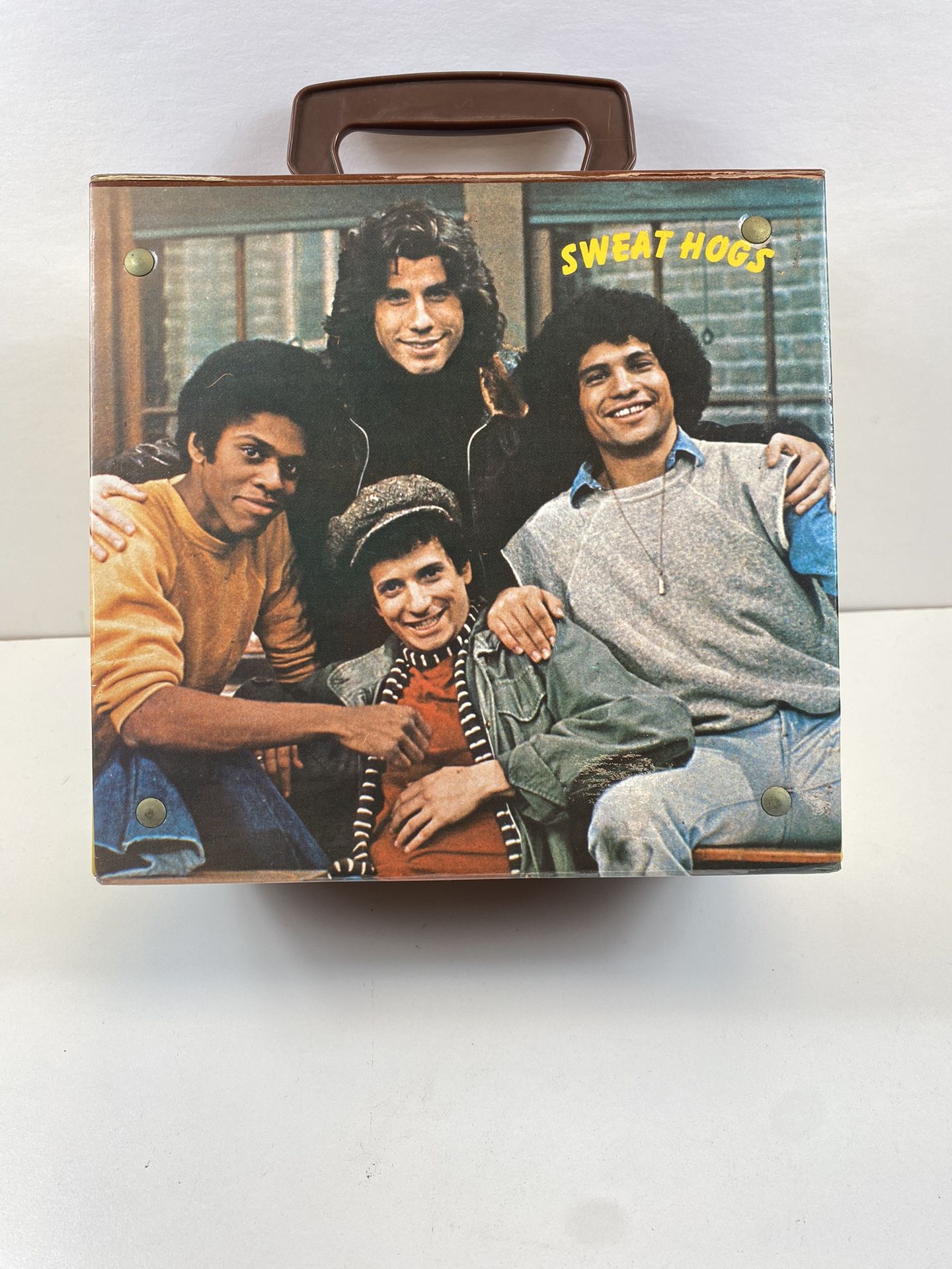 Vintage 1976 welcome back kotter record case w/records