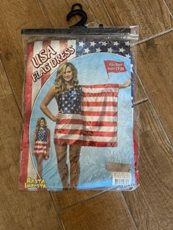 Rasta Imposta USA Flag Dress Teen Sizes 13-16
