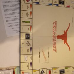UT TEXAS MONOPOLY GAME. 