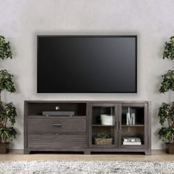 76” Gray TV Stand 