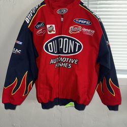 NASCAR Chase Authentics Drivers Line Jeff Gordon DuPont Racing Jacket Large
