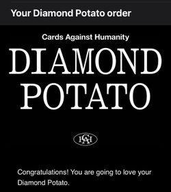 Cards Against humanity Diamond potato
