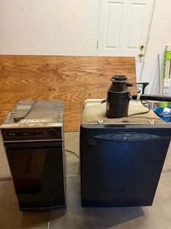 Dishwasher, trash compactor and garbage disposal