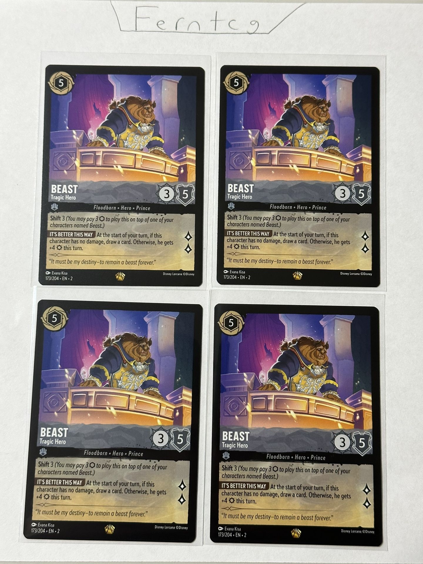 Disney Lorcana Singles and Playsets Personalized (Read Description!)