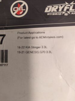 Kia Stinger 3.3 Air Filter