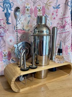 10 Piece Stainless Steel Bar Set