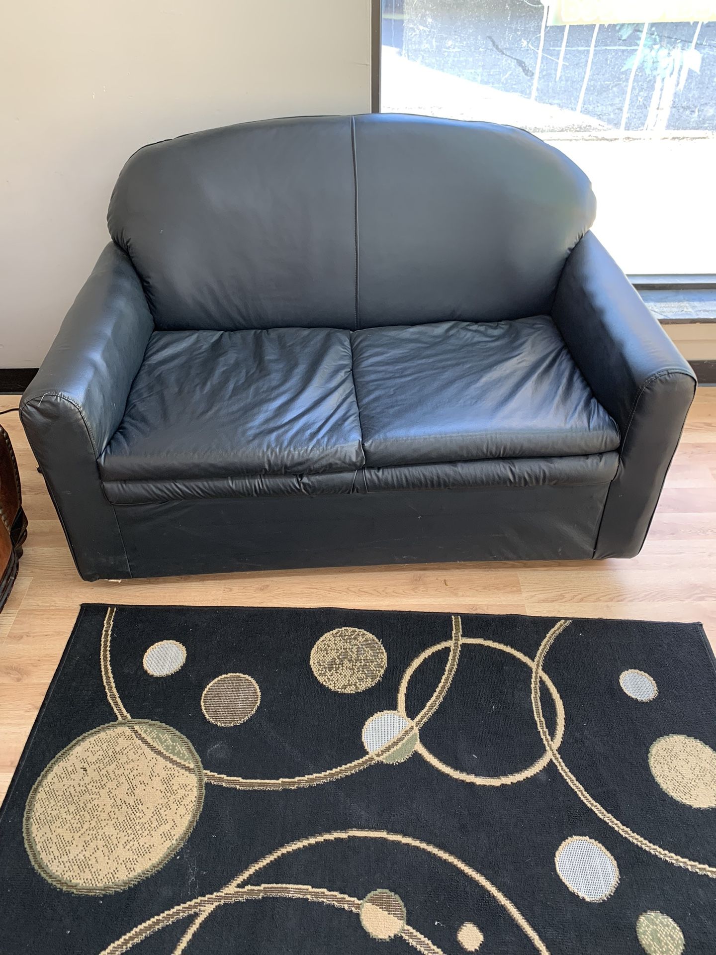 Black Chair Couch Living Room Seat Sofa 