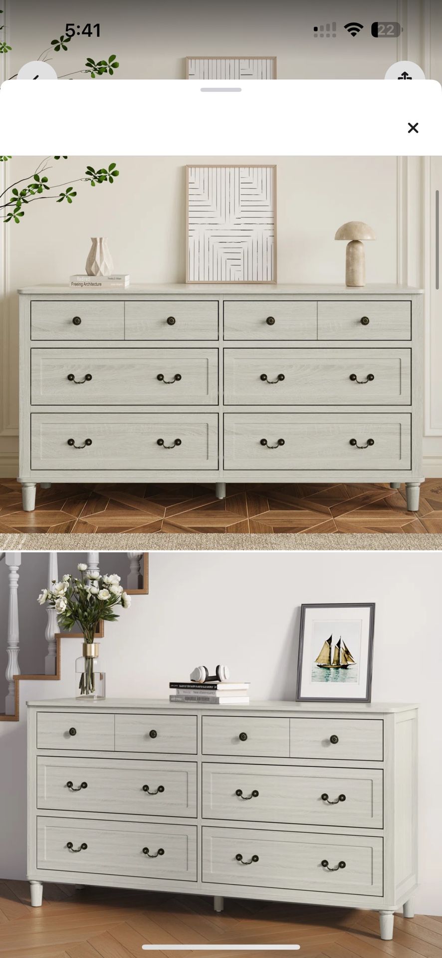 Large 6 Drawer Dresser