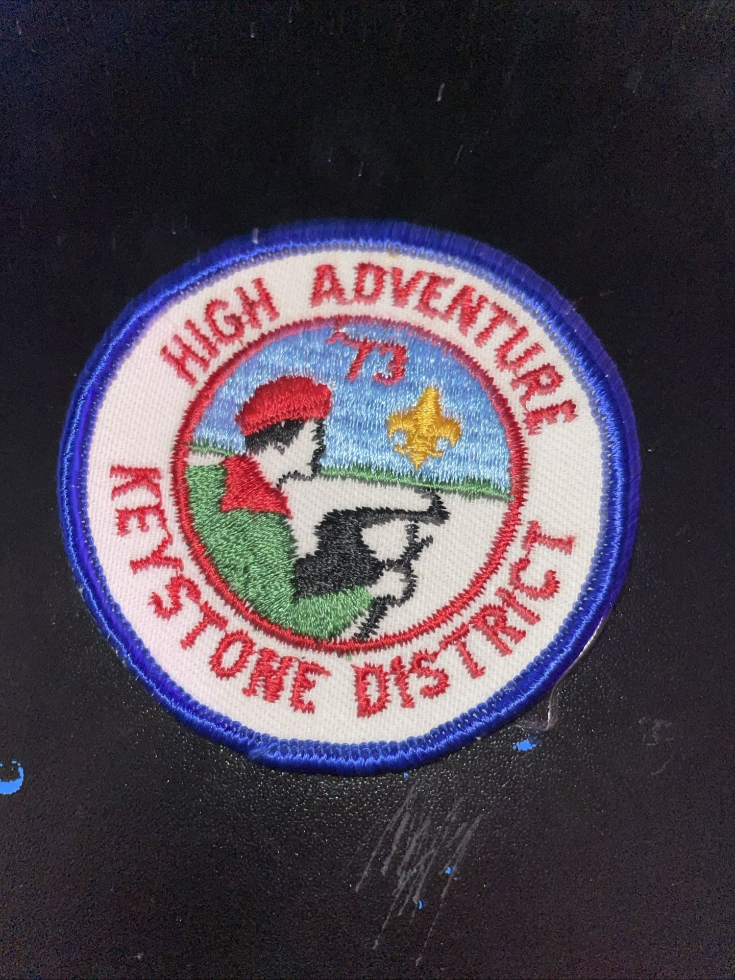 1973 High Adventure Keystone District Patch Boy Scout MC7