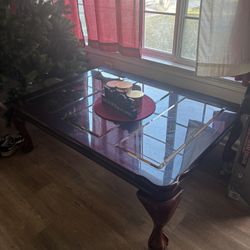 Glass Top Coffe Table … 48. X 15  X  36
