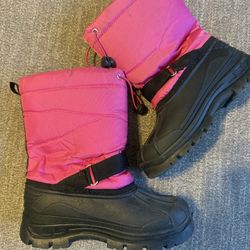 🔥 Girls Snow Boots $12 Size 34 Ages 7-11 Years Great Condition 