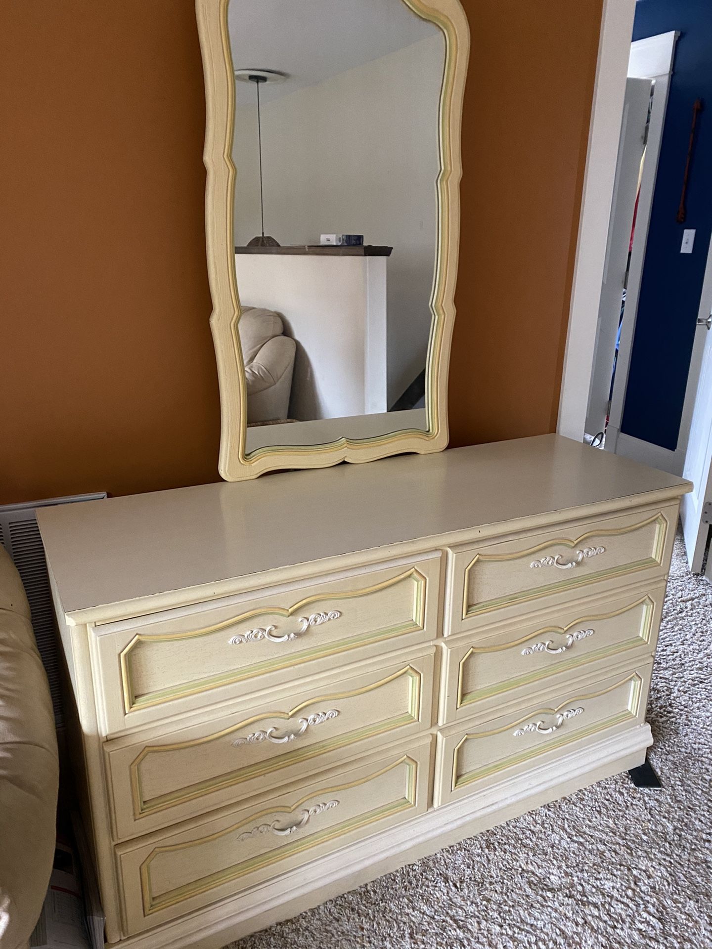 Dresser with mirror
