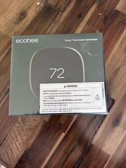Ecobee EB-STATE6L-01 Smart Thermostat Enhanced, Black Open Box