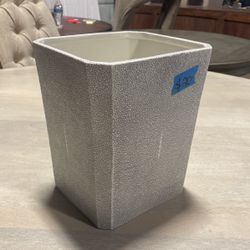 Shagreen Print Ceramic Pot/ Trash Can