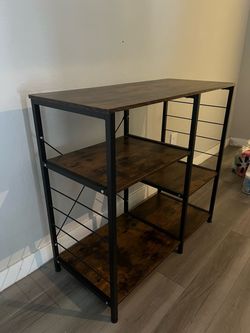 Rustic Brown Bar Cart