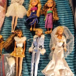 Barbie Dolls Bottom Row Only Each $15. 