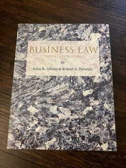 Business Law 18th Edition by John R. Allison & Robert A. Prentice