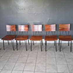 5 chairs wood