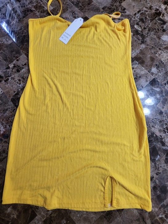 Womens Yellow Dress Sz XL