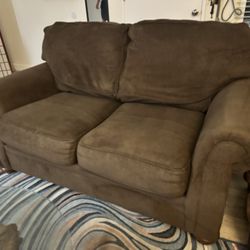 65” Brown Sofa Easy To Lift 