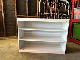 White 3 shelf bookcase
