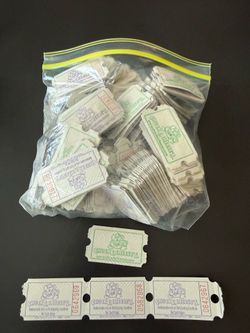 365 of Vintage, ChuckE. Cheese Arcade Purple Green Tickets Collection