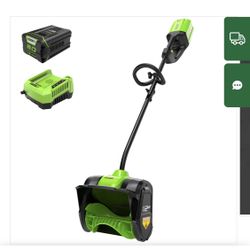 Brand New 80V 12" Cordless Battery Snow Shovel w/ 2.0 Ah Battery & Charger 