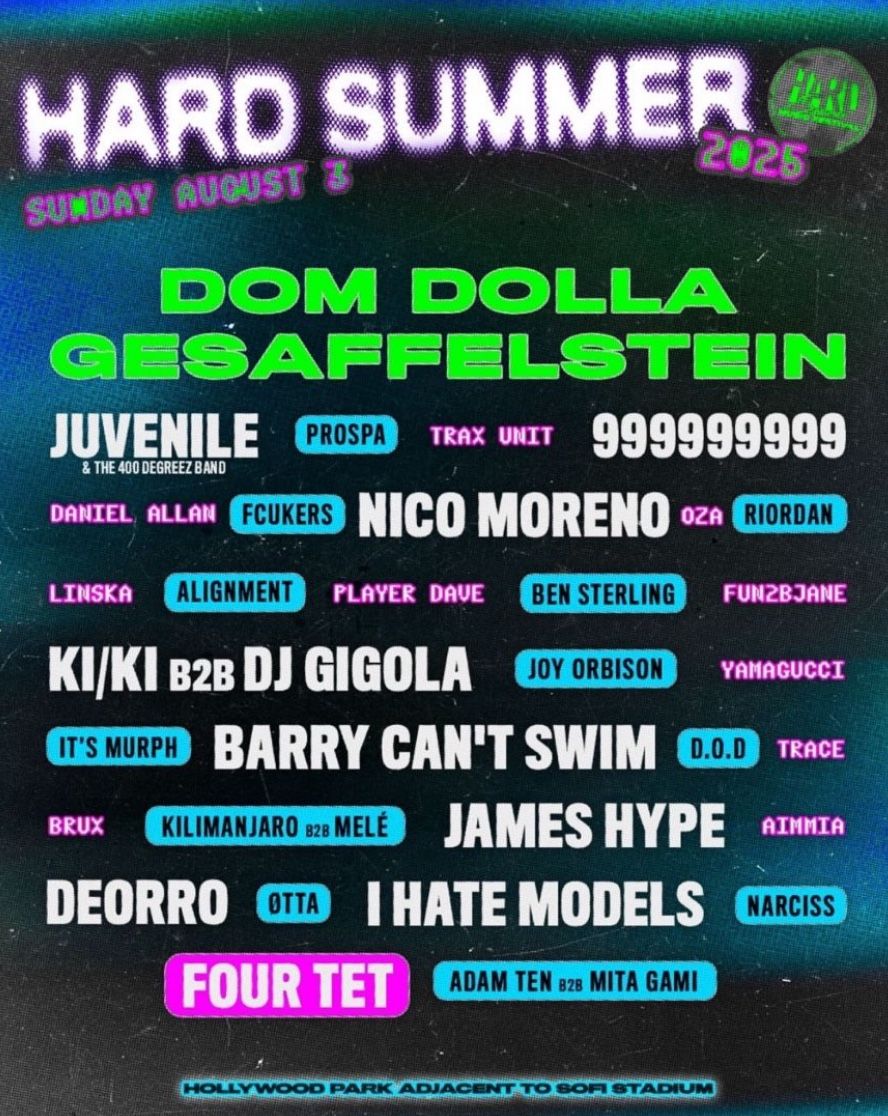 HARD SUMMER GA ONE DAY SUNDAY ONLY ( DIGITAL TICKET)