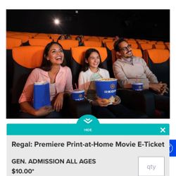$10-$12 Movie Tickets