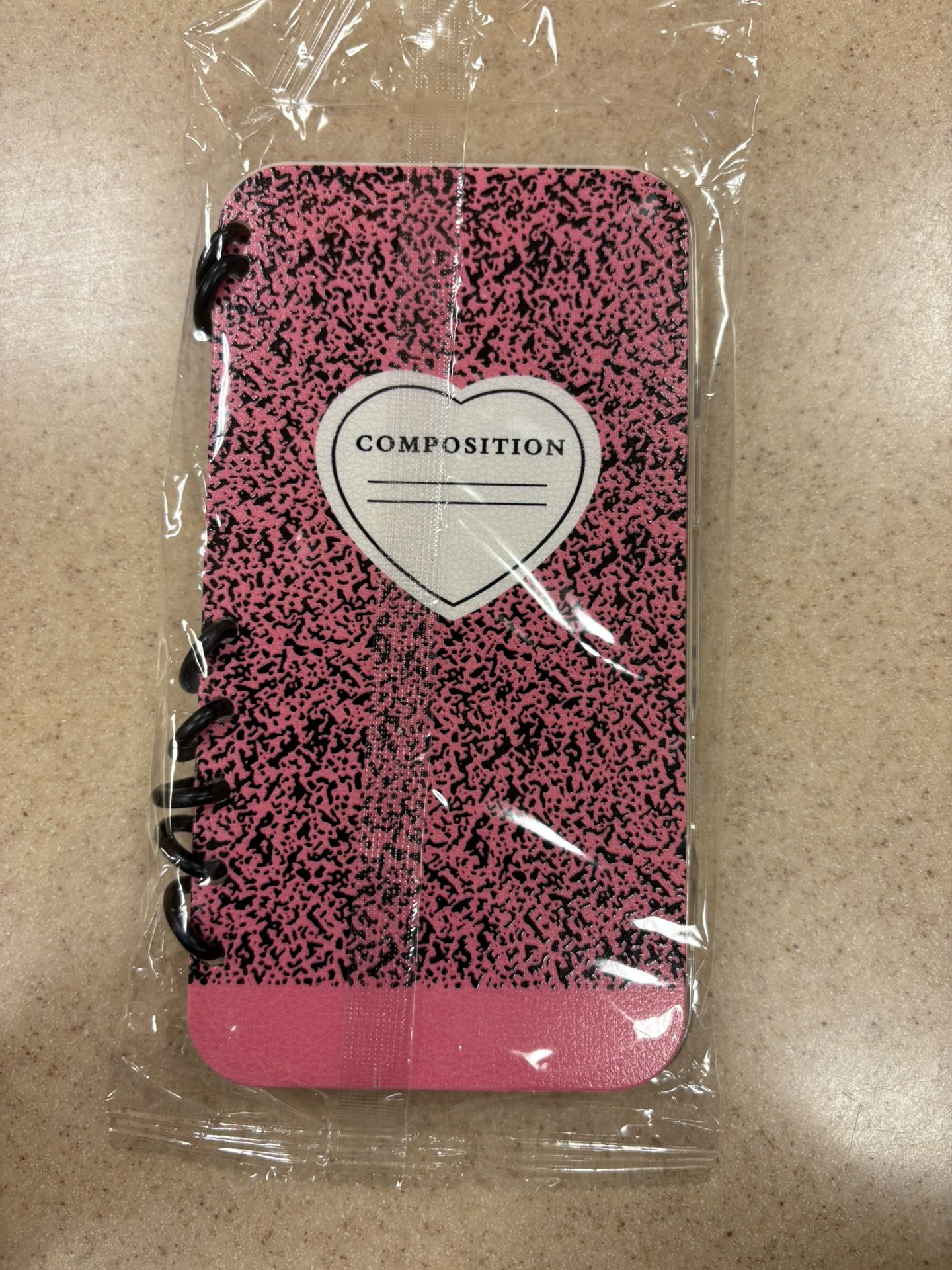 Pink Composition Book Phone Case