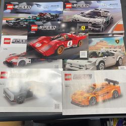 Lego Speed Champions Manuals $1 Each 
