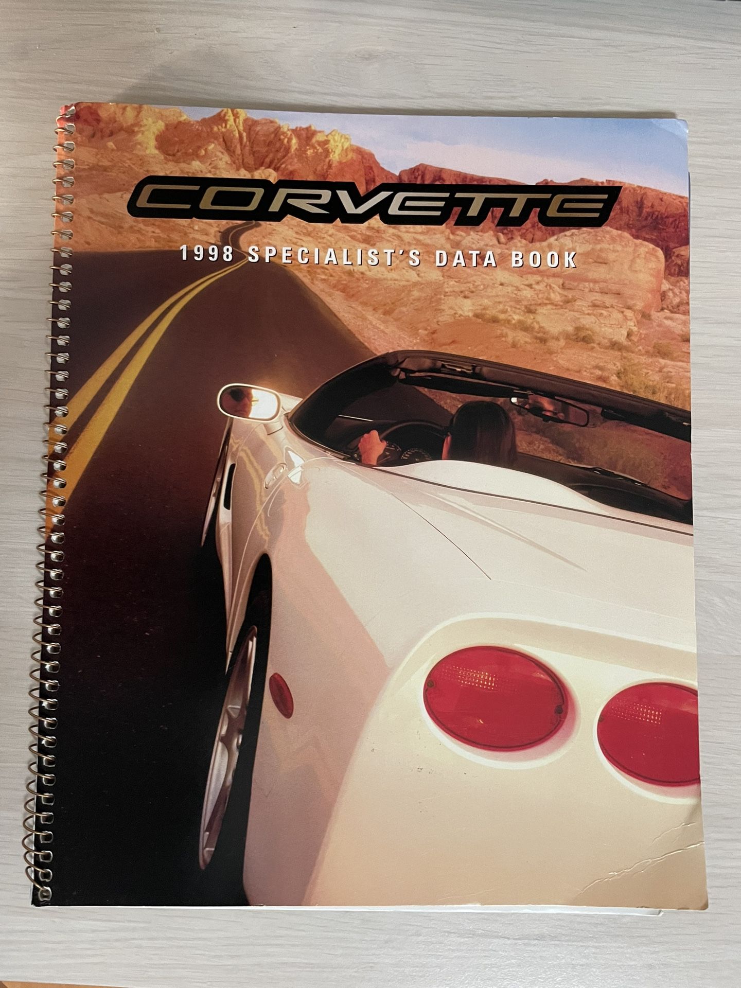Specialist Data Book For 1998 Corvette