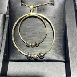 Real Gold Chain & Pendant Sets