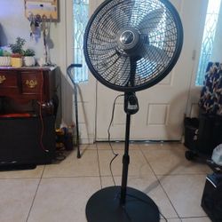 LASKO Pedestal  18"In120 Volt 3 Speed Indoor Black Oscillating. Fan 