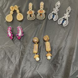 American Diamonds Earrings Indian/pakistani
