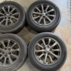 Mitsubishi Lancer Rims Custom Painted Gunmetal Great