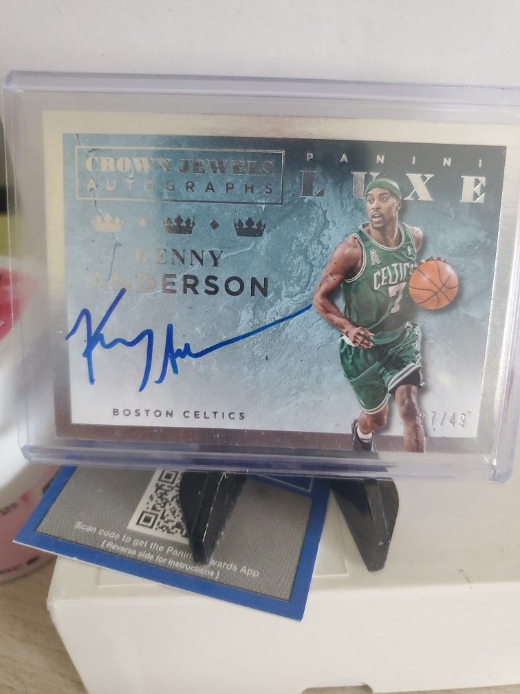 Celtics Kenny Anderson Certified Autograph Card