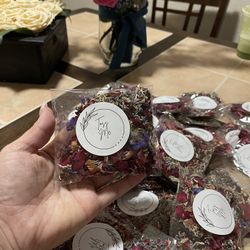 40 Biodegradable Wedding Confetti Bags –  Flower Petals- Eco-Friendly & Ready to Use