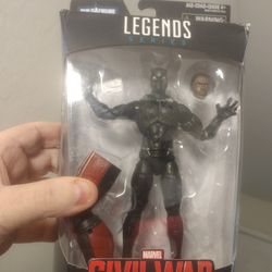 $8 DOLLARS, 2016 MARVEL LEGENDS CAPTAIN AMERICA CIVIL WAR- ,-BLACK PANTHER 