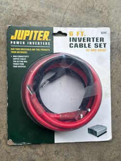 Jupiter 6 FT. 63747 INVERTER CABLE SET #2 AWG GAUGE