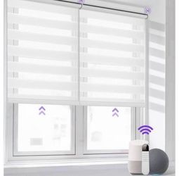 31x72” Motorized Zebra Blinds for Window