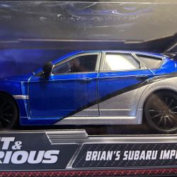 Jada Fast & Furious: BRIAN'S SUBARU IMPREZA WRX STI Die Cast 1:24 Scale - #99514