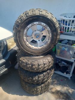 Atv Cam Am Rzr 14s Aluminum Available One Or Two Bad Tires 