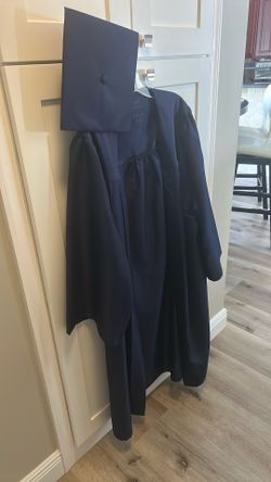 Graduation Cap And Gown Navy Blue
