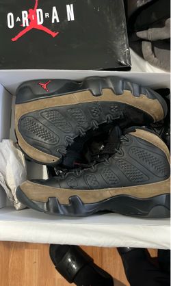 olive jordan 9’s