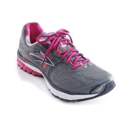 BROOKS Women’s Grey Pink Ravenna 5 Road-Running Athletic Workout Sneaker Shoes
