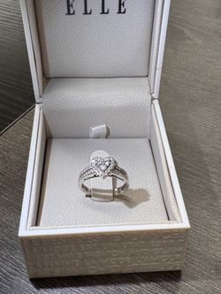 Heart shaped diamond ring