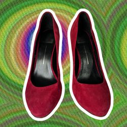 Dolce Vita Red Suede Pumps- size 8